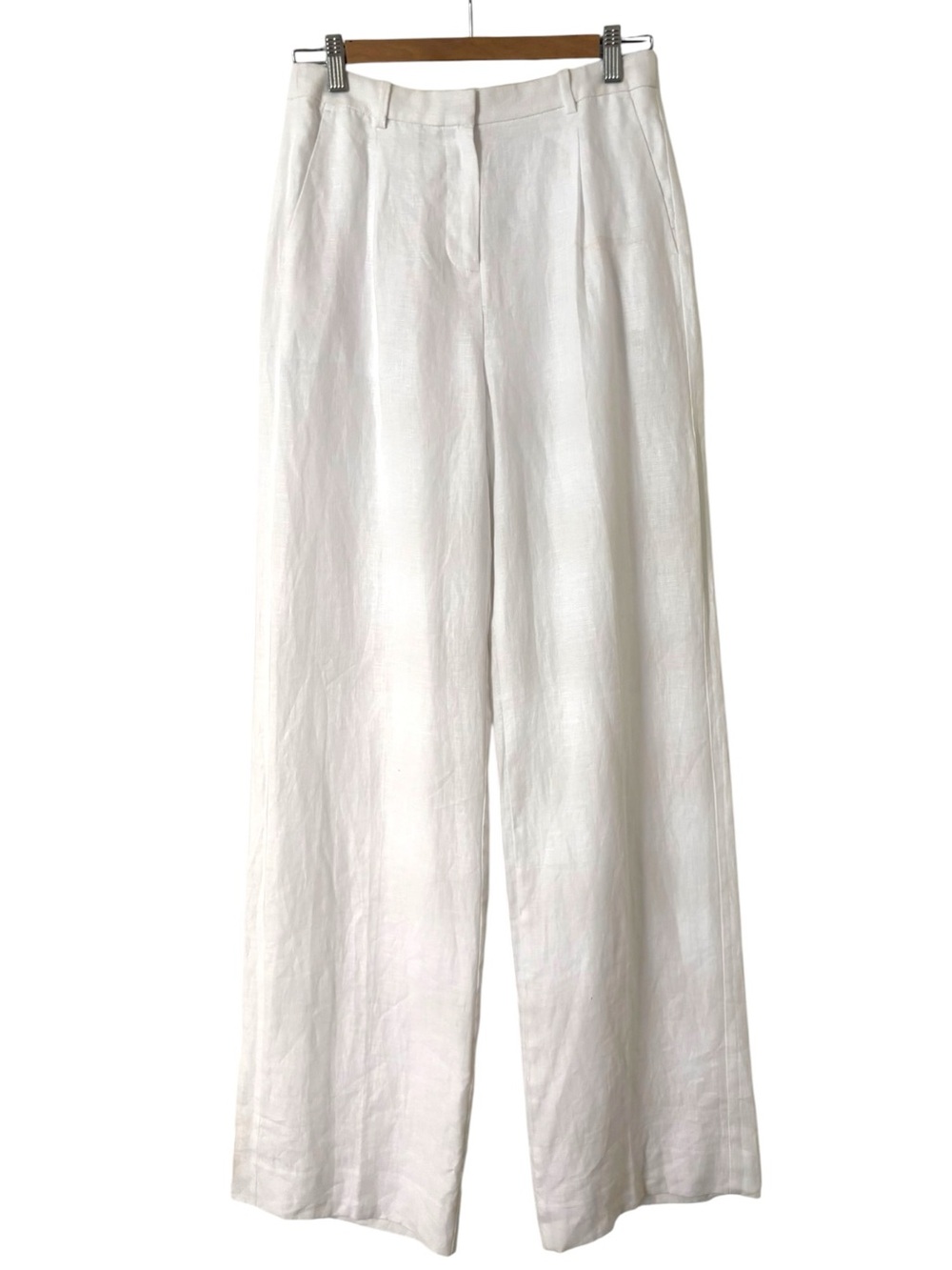 J. Crew Essential Wide Leg Linen Pants - Picture 2 of 5